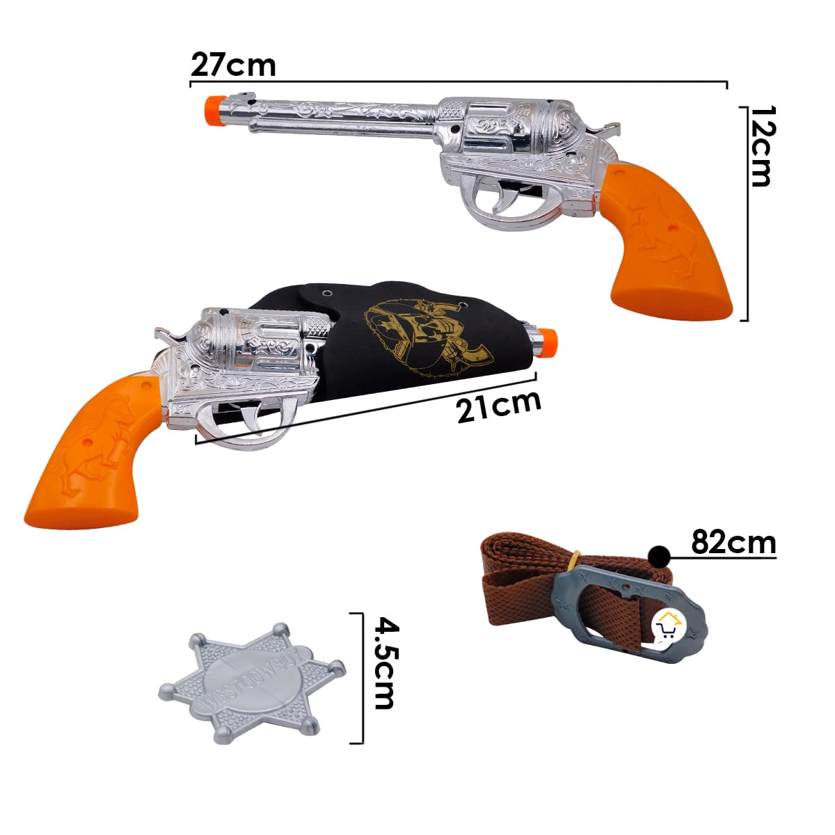 Miniatura 5 de Pistolas Vaquero Cowboy Juguete OF197